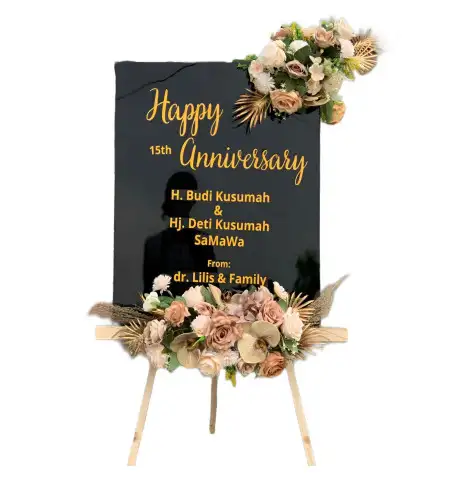 Papan Bunga Akrilik Venue Wedding Bintaro